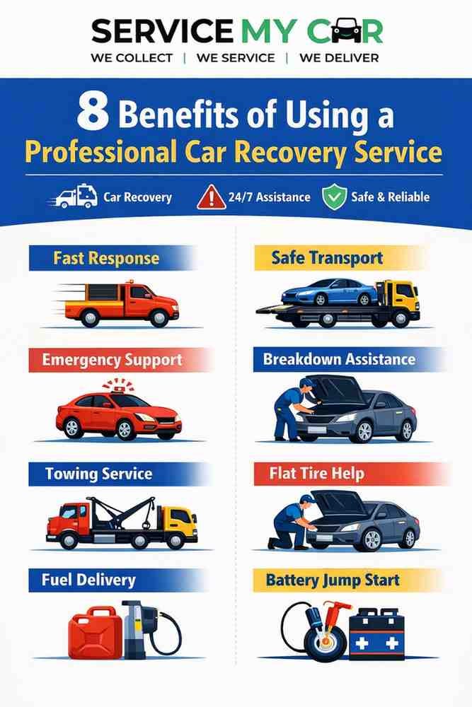 8 Benefits of Using a Professional Car Recovery Service — ServiceMyCar